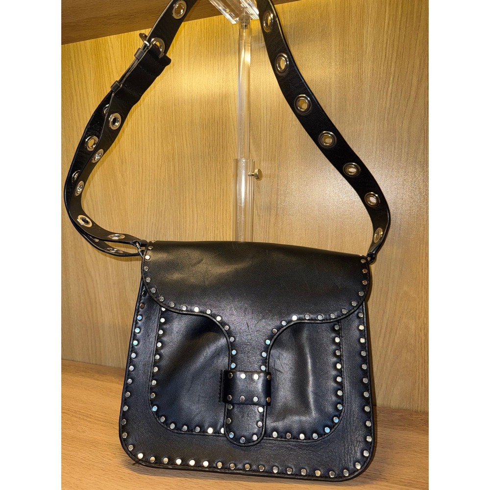 Rebecca Minkoff Black Leather Studded Bag